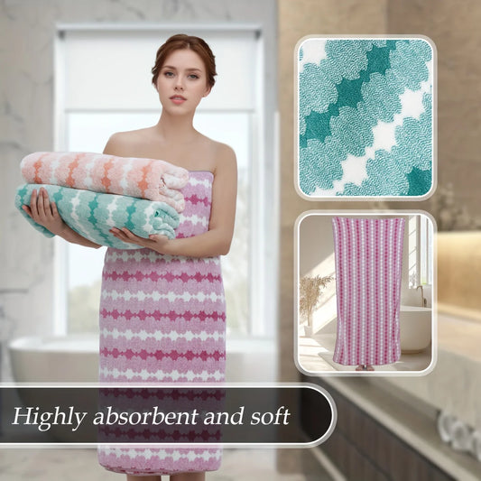4 or 8 Pc Soft Absorbent Quick Dry Bath Towels