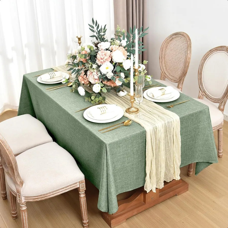 Faux Linen Tablecloths