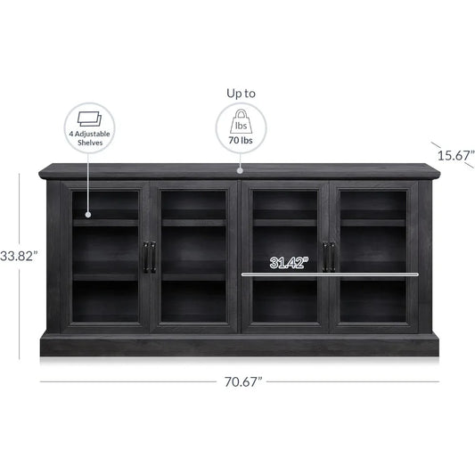 Sideboard/Buffet Cabinet or Entertainment Center with Storage