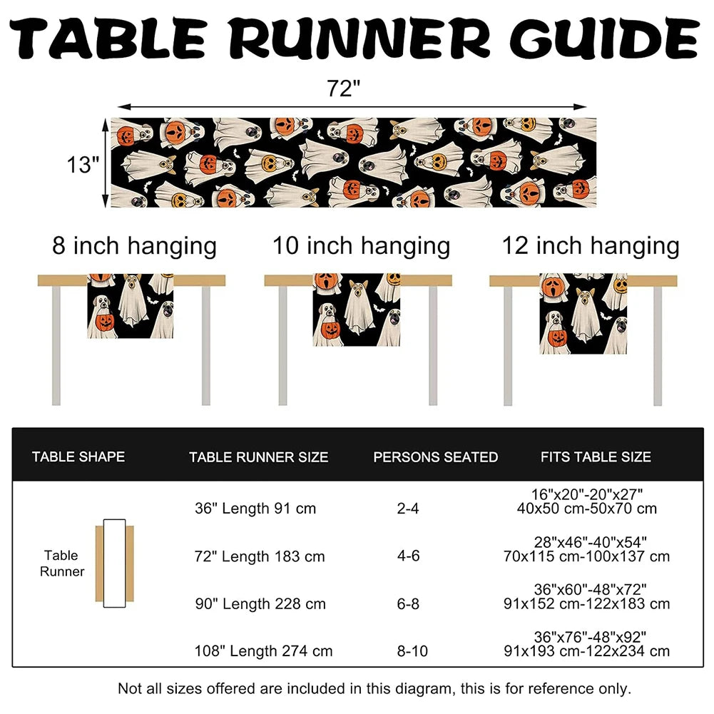 Spooky Halloween Table Runner