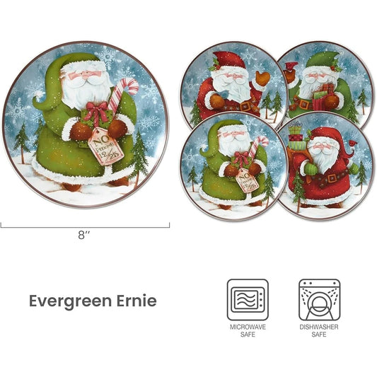 Santa Salad Plates