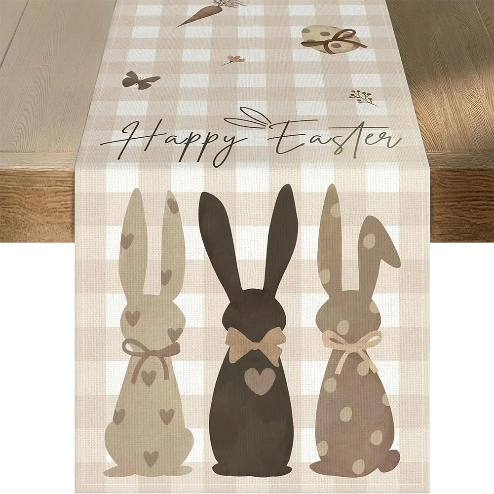 Easter/Spring Linen Table Runner