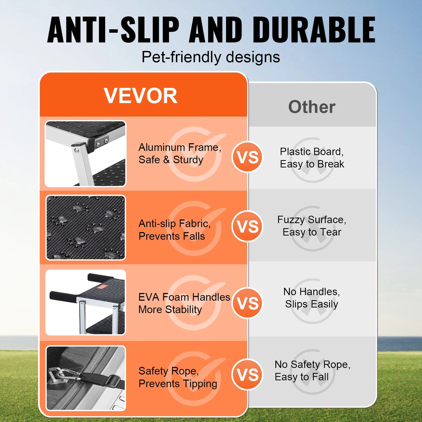 Pet Lightweight Aluminum Steps