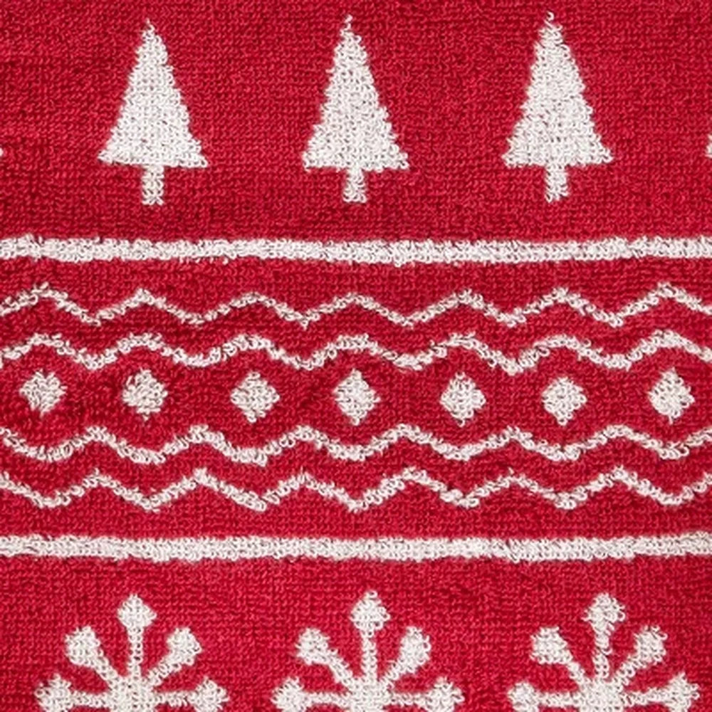 Jacquard Bath Towel Fair Isle Pattern