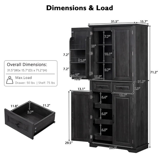71-inch Cabinet Organizer