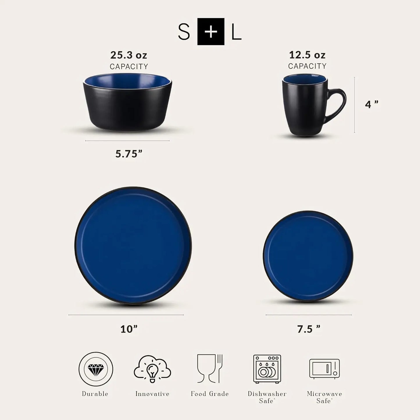 32Pc Modern Dinnerware Set