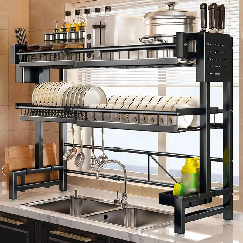 1pc Countertop Kitchen Organizer/Drying Rack