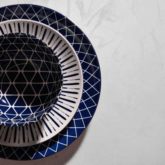 12-Pc Stoneware Dish Set