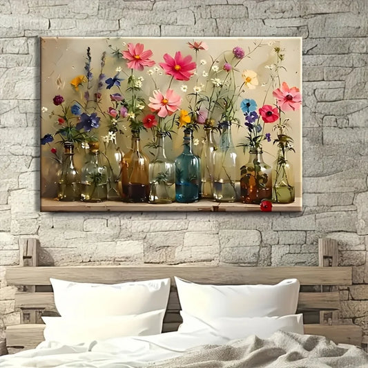 Bohemian Floral Wall Canvas