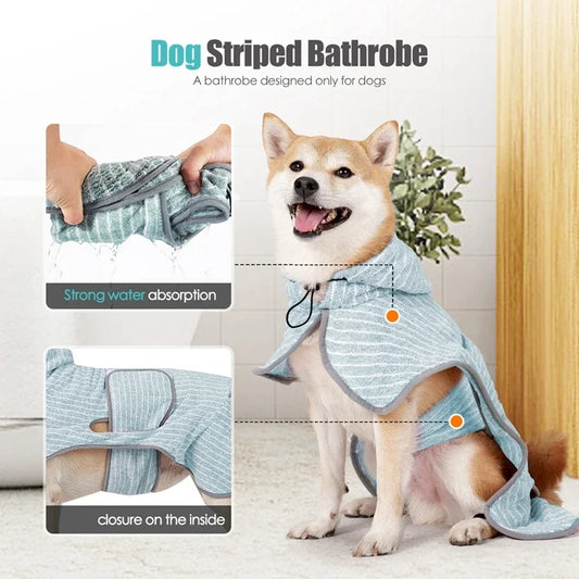 Absorbent Pet Bathrobe Coat
