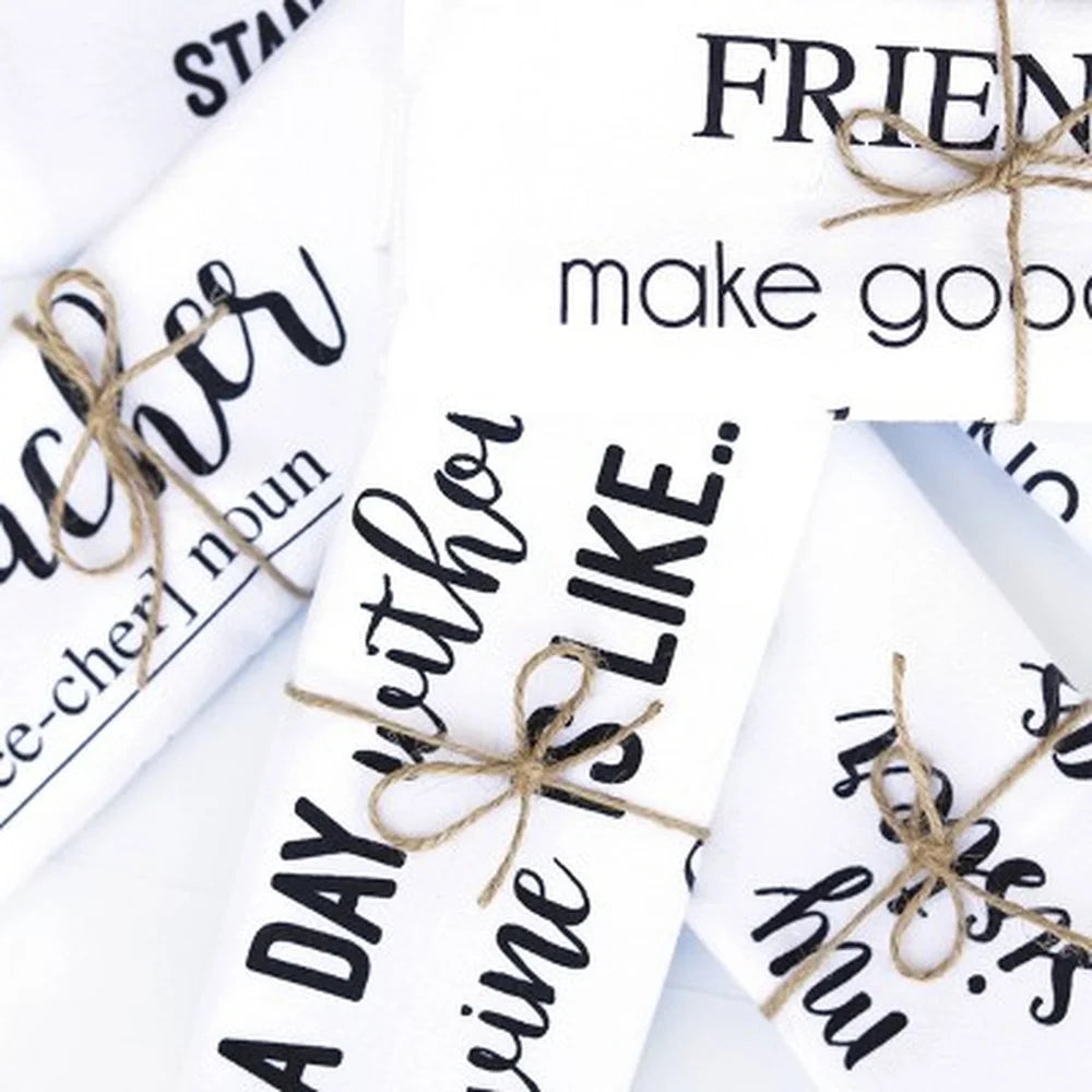 2pk Funny Cotton Kitchen Towels