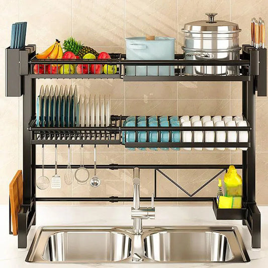1pc Countertop Kitchen Organizer/Drying Rack