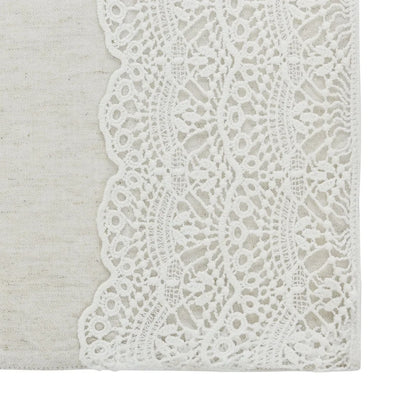 4-Pc Lace Cotton Linen Placemats