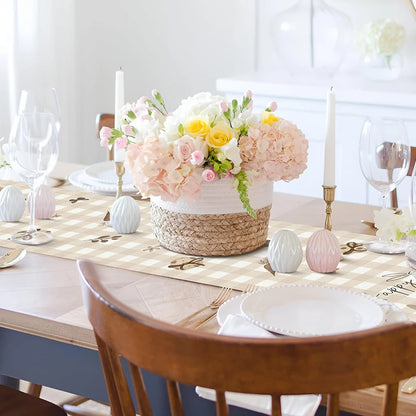 Easter/Spring Linen Table Runner