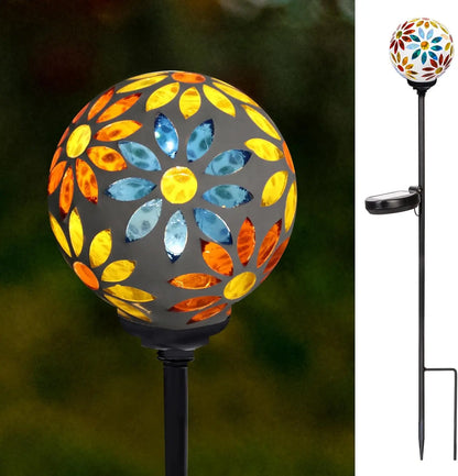 Solar Garden Lights - Mosaic LED Stake