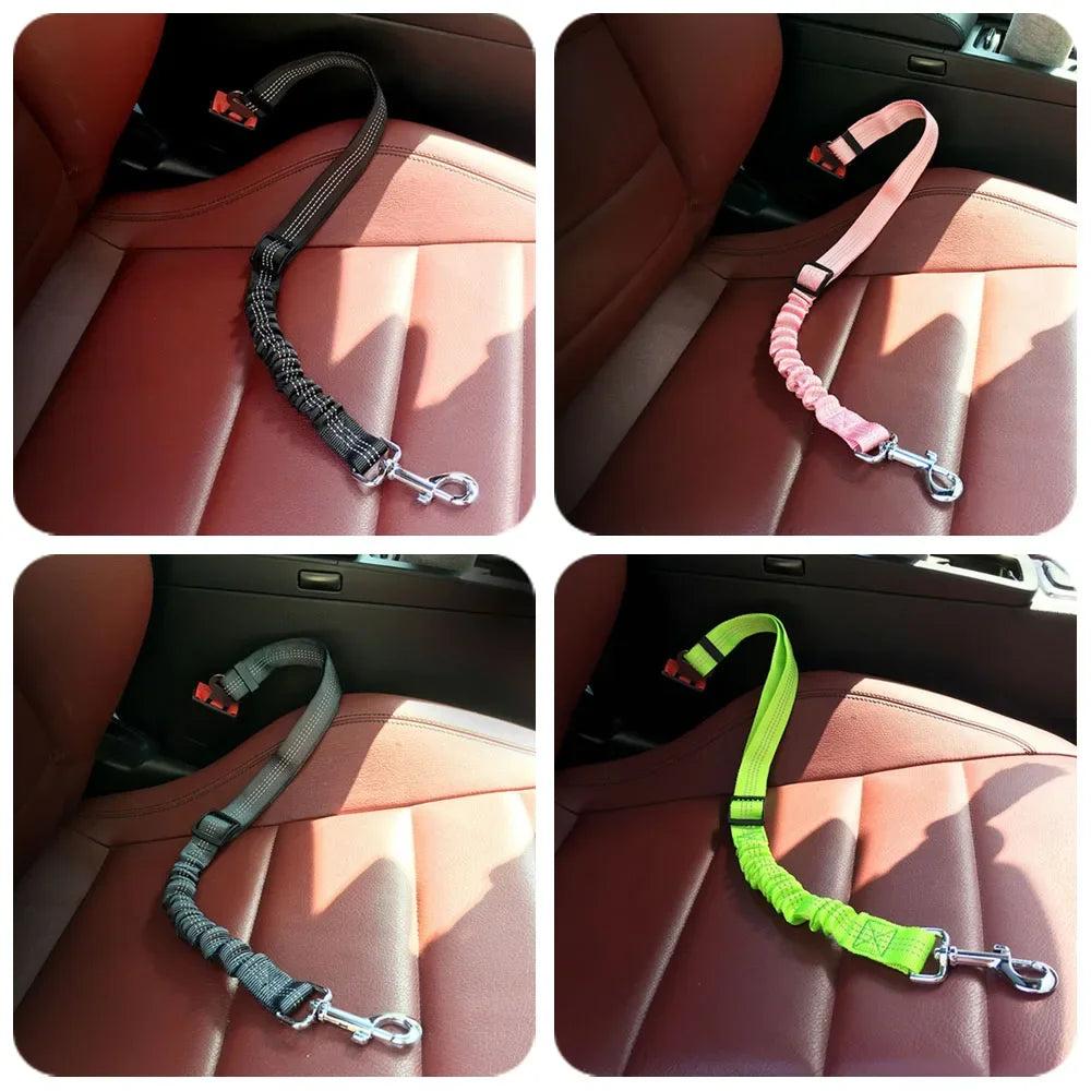 Retractable Elastic Pet Safety Car Seat Belt