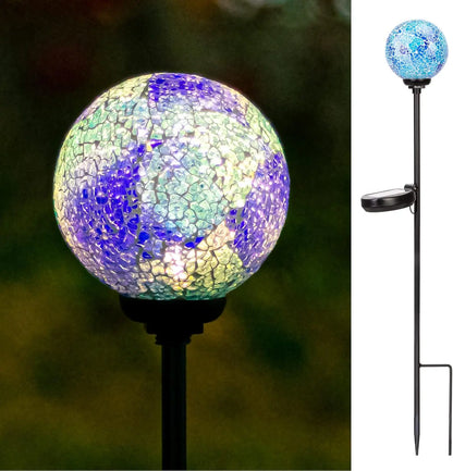 Solar Garden Lights - Mosaic LED Stake
