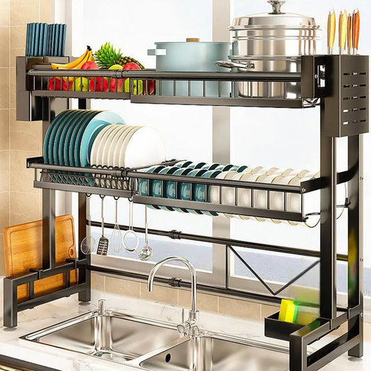 1pc Countertop Kitchen Organizer/Drying Rack