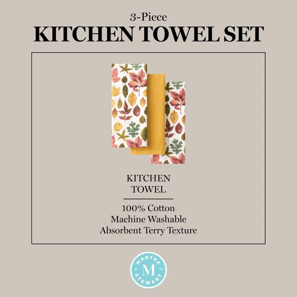 3-Pk Autumn Harvest Kitchen Towels