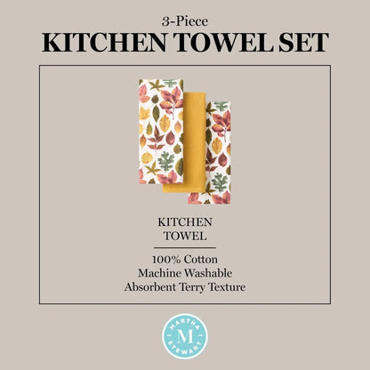 3-Pk Autumn Harvest Kitchen Towels