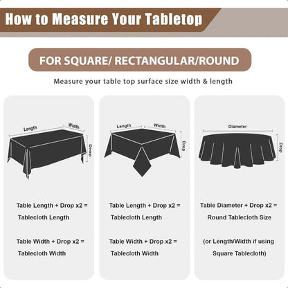 Faux Linen Tablecloths