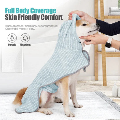 Absorbent Pet Bathrobe Coat