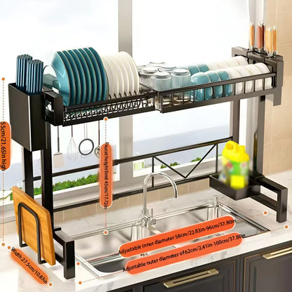 1pc Countertop Kitchen Organizer/Drying Rack