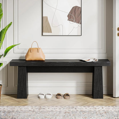 47-Inch Wood Entryway Bench