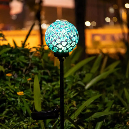 Solar Garden Lights - Mosaic LED Stake