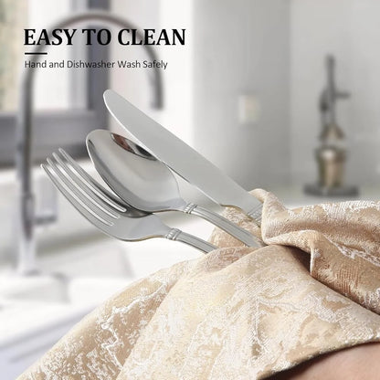 20-Pc Stainless Steel Modern Cutlery
