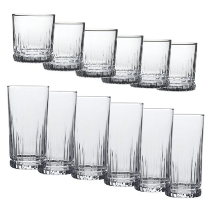 12-Pc Drinking Glass Set