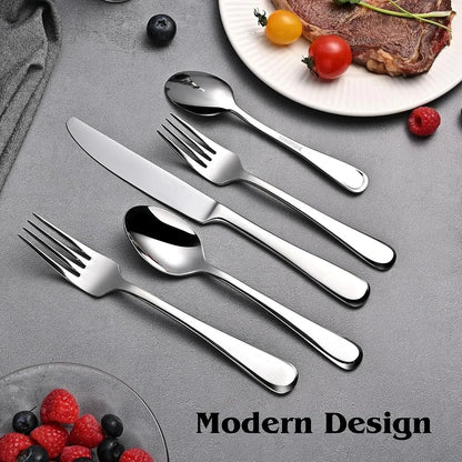 20-Pc Stainless Steel Flatware Set