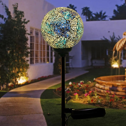 Solar Garden Lights - Mosaic LED Stake
