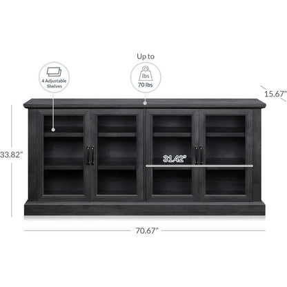 Sideboard/Buffet Cabinet or Entertainment Center with Storage