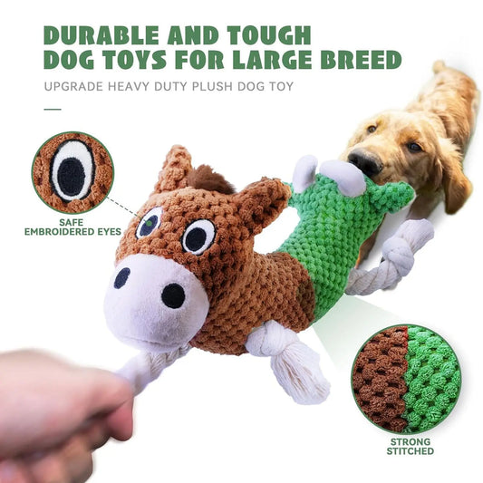 Double Headed Squeaky Dog Toy