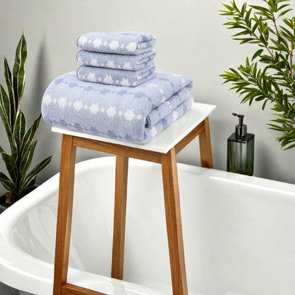 4 or 8 Pc Soft Absorbent Quick Dry Bath Towels