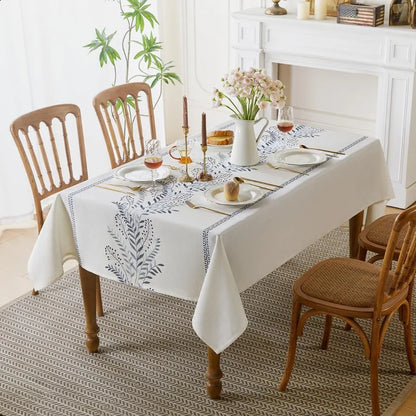 Linen Embroidered Tablecloth