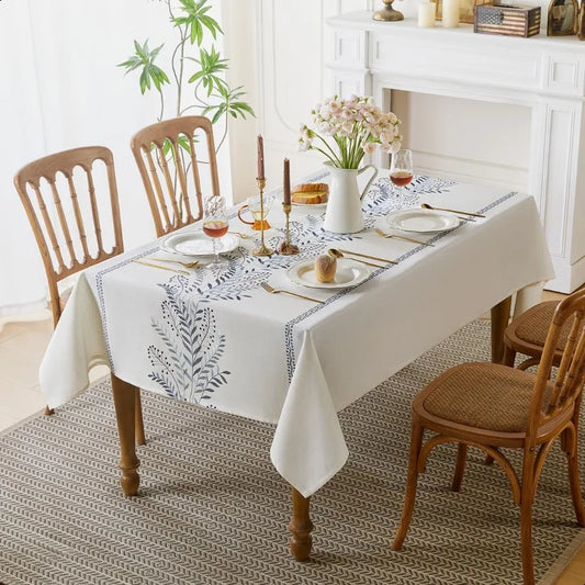 Linen Embroidered Tablecloth