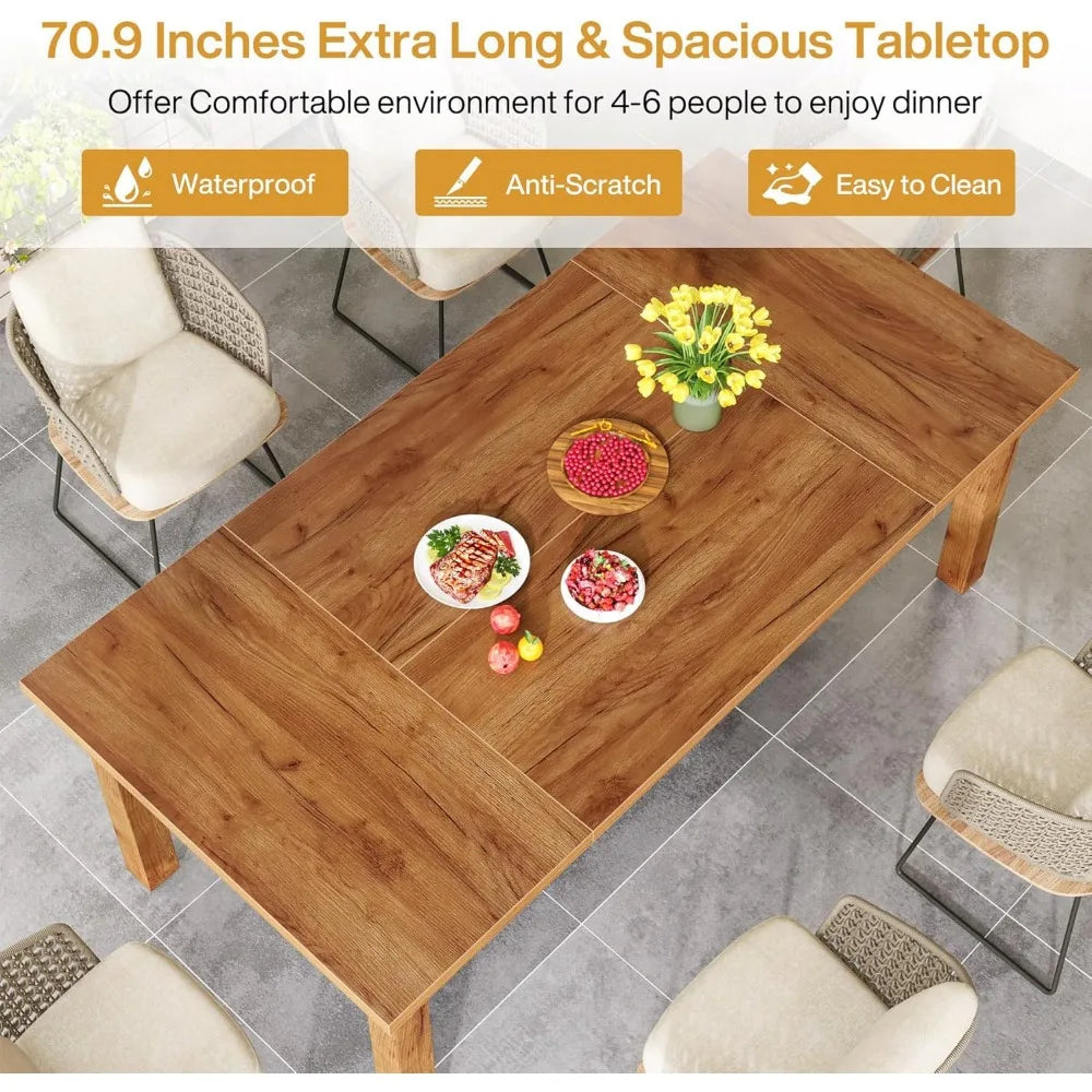 70" Farmhouse Dining Table