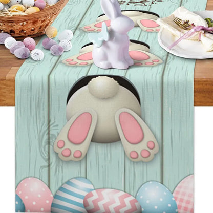 Easter/Spring Linen Table Runner