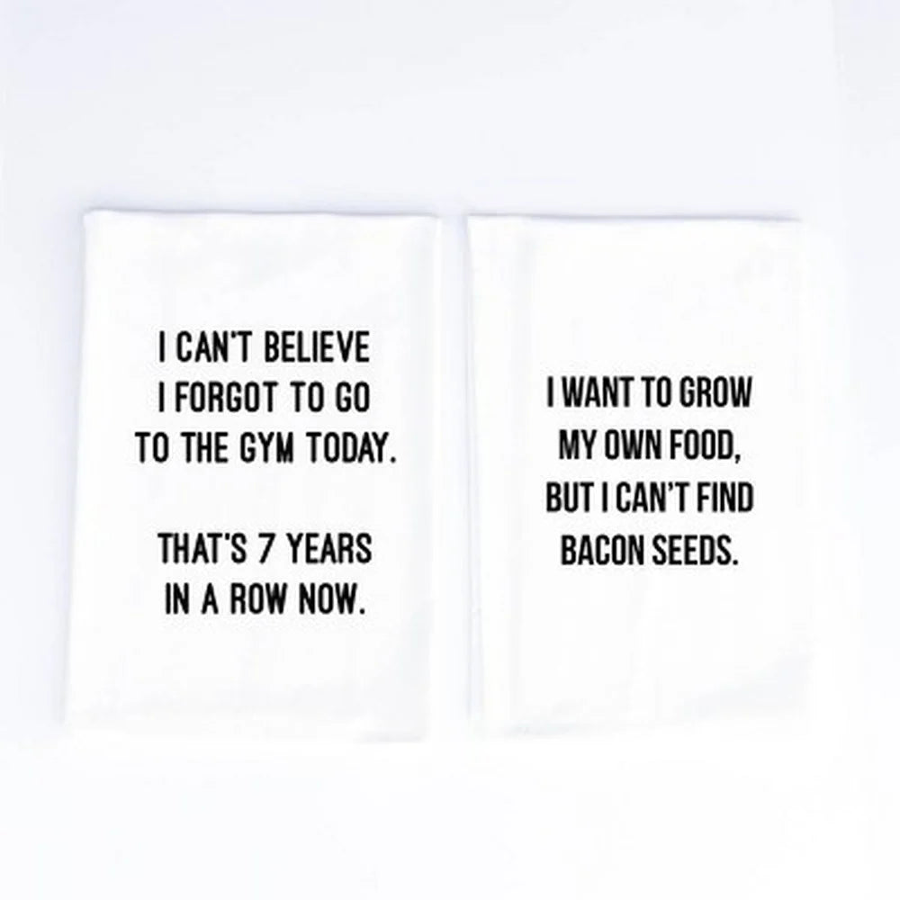2pk Funny Cotton Kitchen Towels
