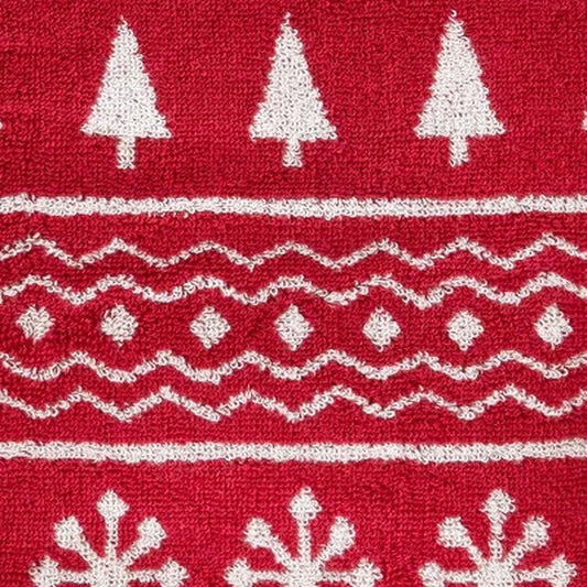 Jacquard Bath Towel Fair Isle Pattern