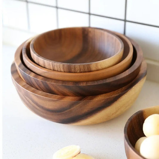 Eco-Friendly Wooden Soup/Salad Bowl