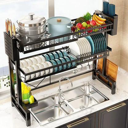 1pc Countertop Kitchen Organizer/Drying Rack