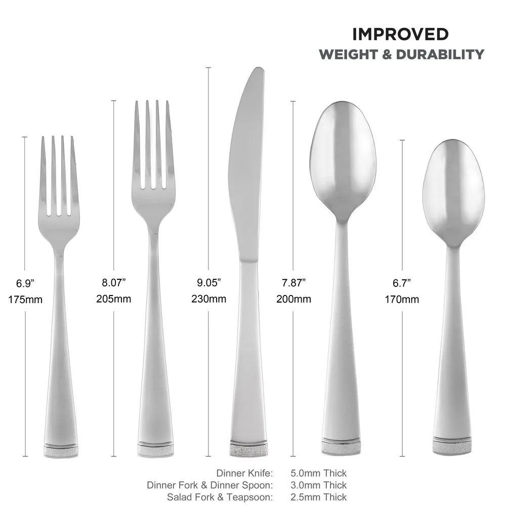 45-Pc Stainless Steel Flatware Set