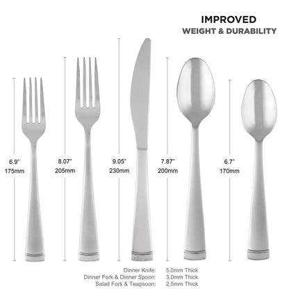 45-Pc Stainless Steel Flatware Set