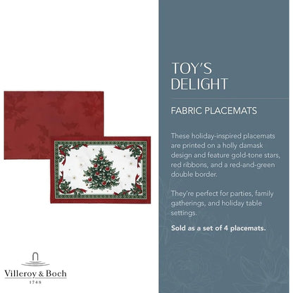 4-Pc Reversible Christmas Placemats