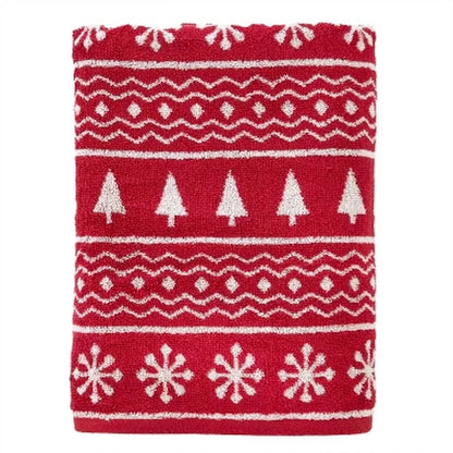 Jacquard Bath Towel Fair Isle Pattern