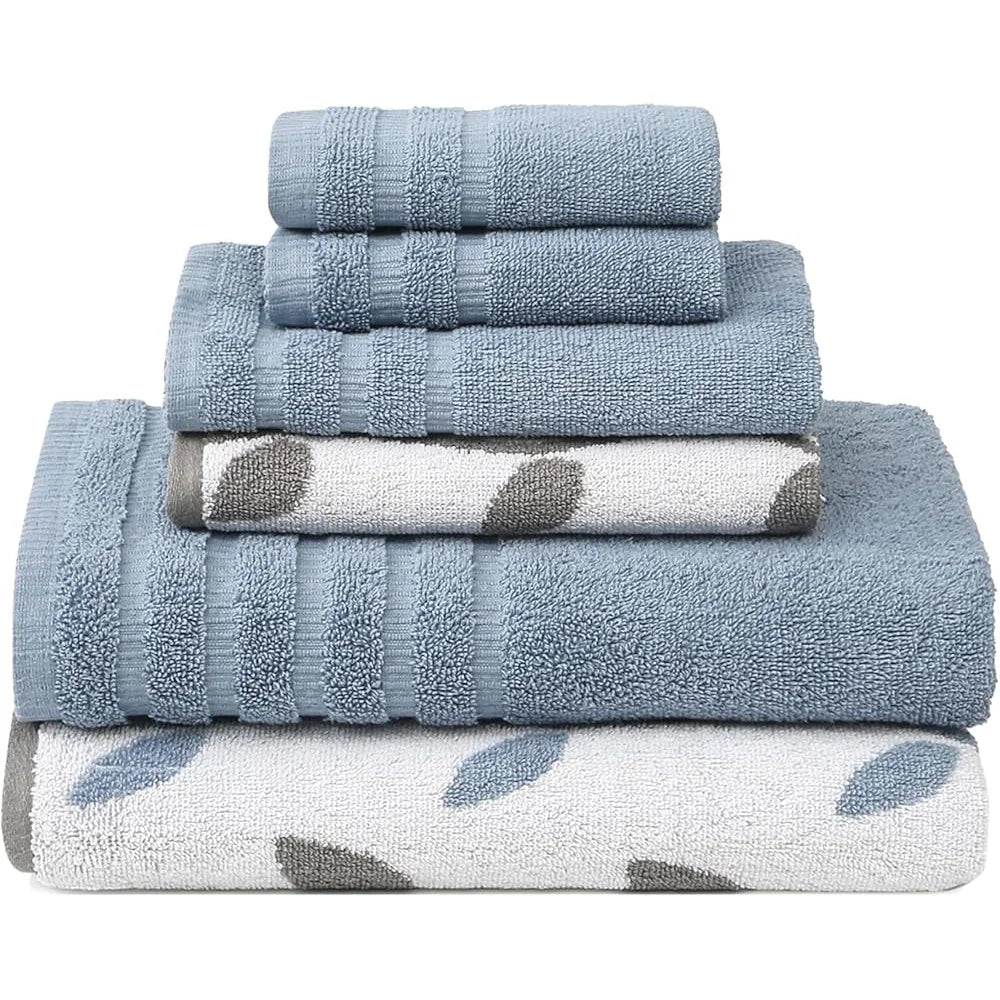 6-Pc Organic Vines Cotton Towel Set