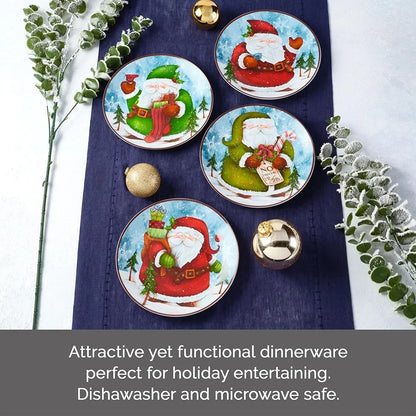 Santa Salad Plates